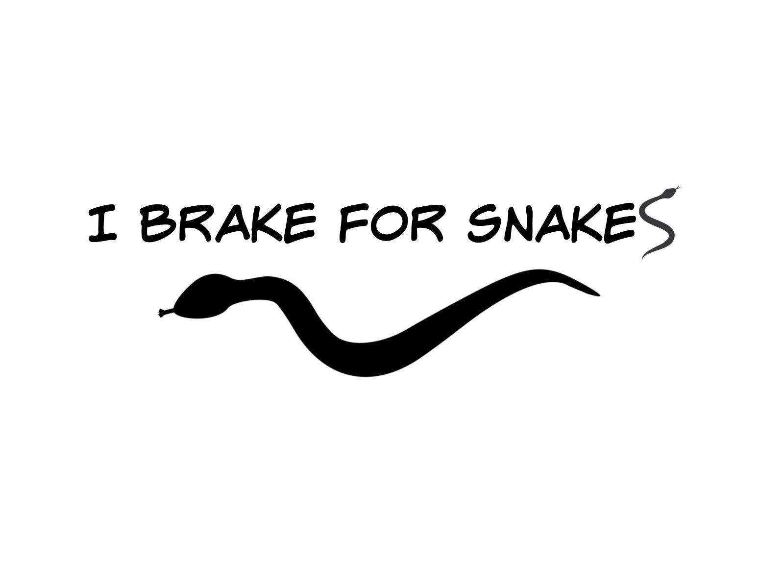 I Brake For Snakes