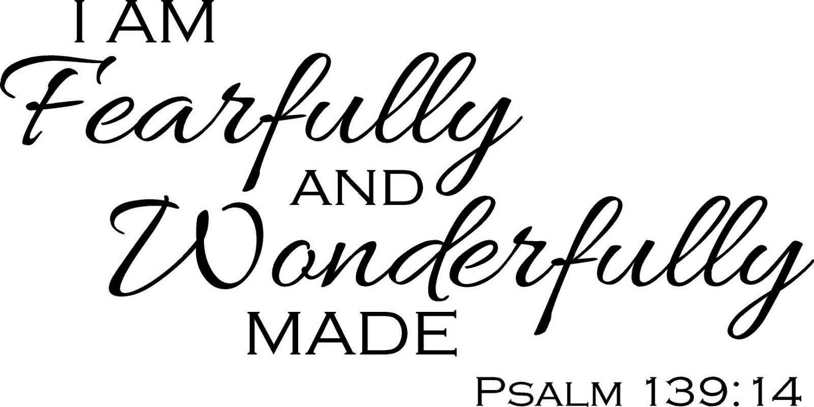 I am Fearfully and Wonderfully Made