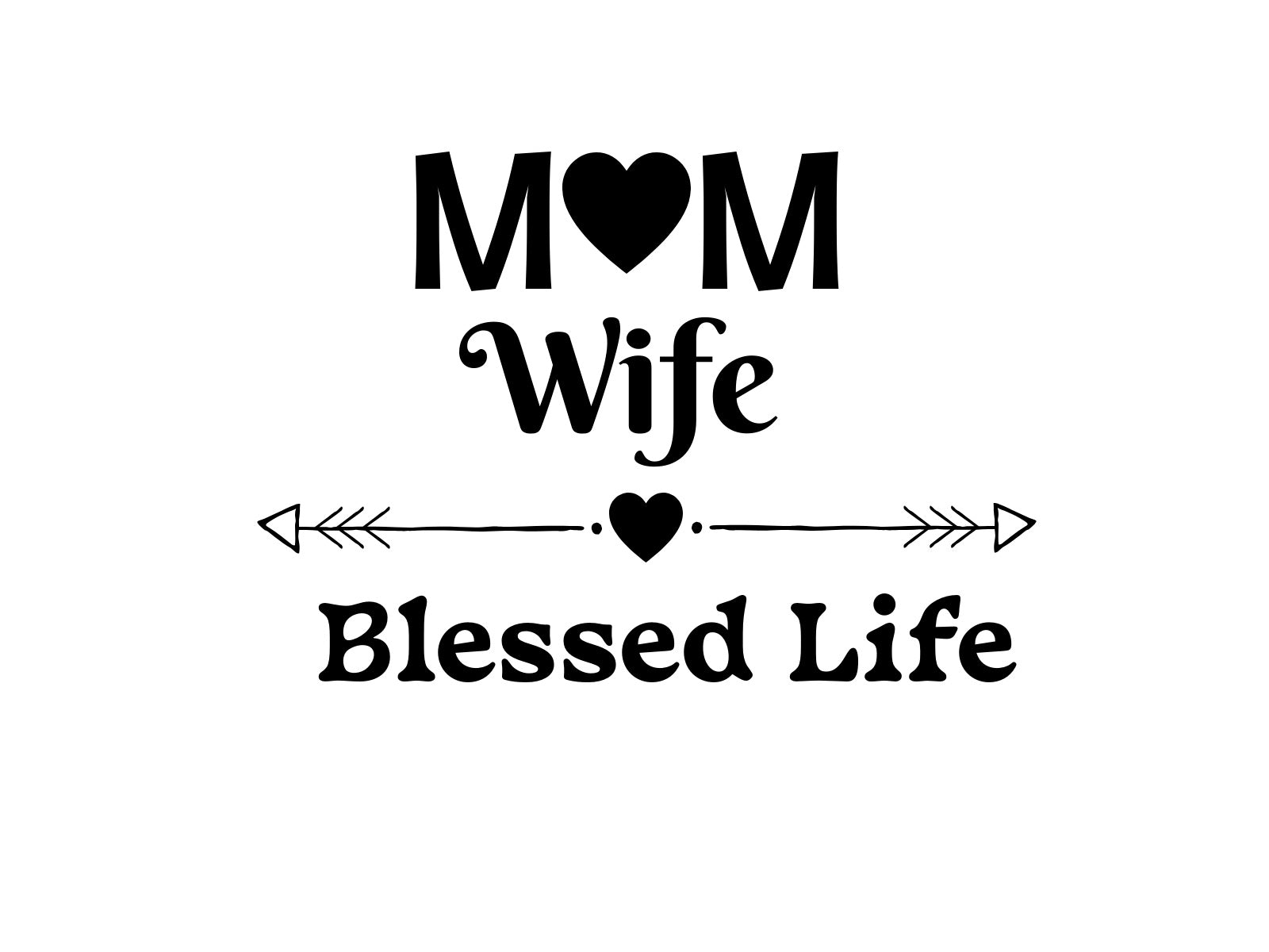 Mom Wife Blessed Life